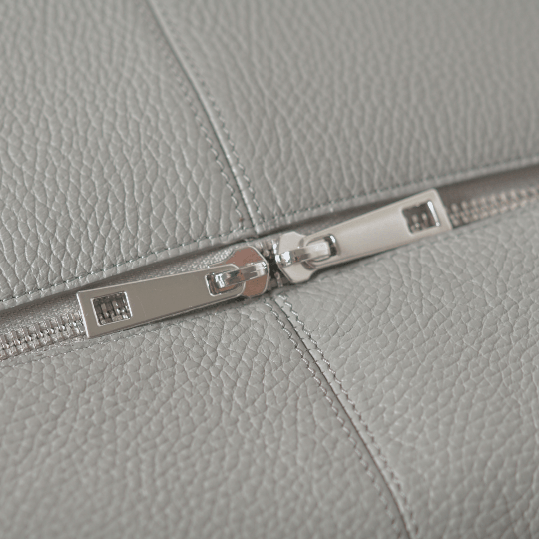 Dog Backpack | Stone Grey Leather