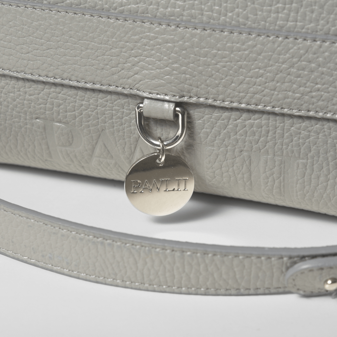 Cross-body Walking Bag | Stone Grey Leather